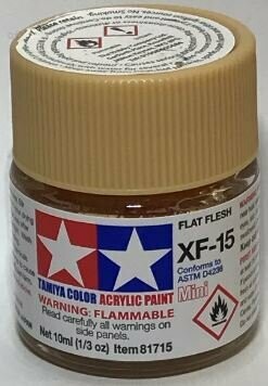 Tamiya 81715 Mini Acrylic XF-15 Flat Flesh