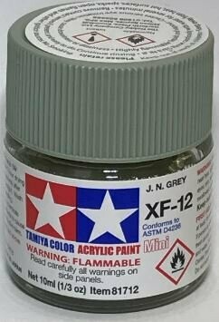 Tamiya 81712 Mini Acrylic XF-12 J.N Grey