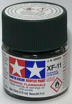Tamiya 81711 Mini Acrylic XF-11 J.N. Green