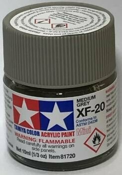 Tamiya 81720 Mini Acrylic XF-20 Medium Grey