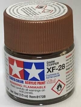 Tamiya 81728 Mini Acrylic XF-28 Dark Copper