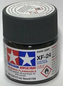 Tamiya 81724 Mini Acrylic XF-24 Dark Grey