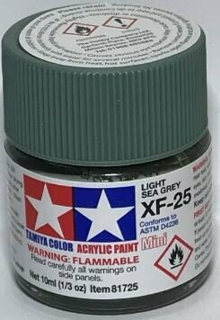 Tamiya 81725 Mini Acrylic XF-25 Light Sea Grey