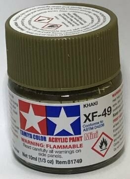 Tamiya 81749 Mini Acrylic XF-49 Khaki