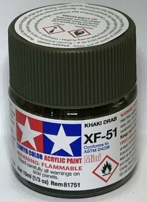 Tamiya 81751 Mini Acrylic XF-51 Khaki Drab