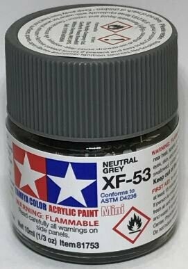 Tamiya 81753 Mini Acrylic XF-53 Neutral Grey