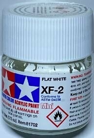 Tamiya 81702 Mini Acrylic XF-2 Flat White