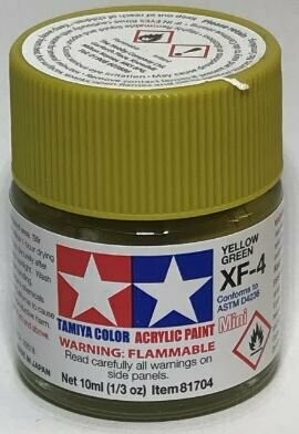 Tamiya 81704 Mini Acrylic XF-4 Yellow Green