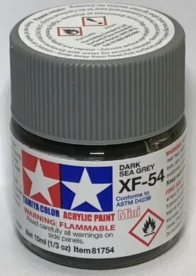 Tamiya 81754 Mini Acrylic XF-54 Dark Sea Grey