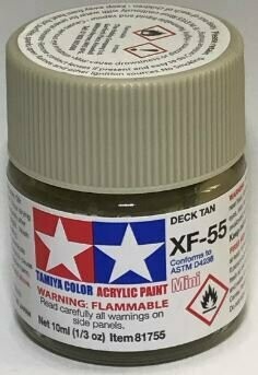 Tamiya 81755 Mini Acrylic XF-55 Deck Tan