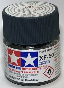 Tamiya 81750 Mini Acrylic XF-50 Field Blue