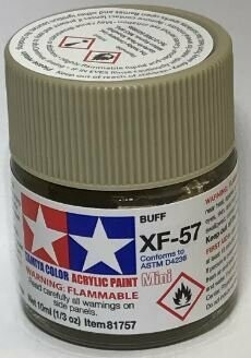 Tamiya 81757 Mini Acrylic XF-57 Buff