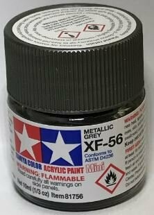 Tamiya 81756 Mini Acrylic XF-56 Metallic Grey