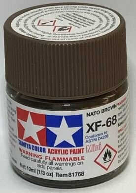 Tamiya 81768 Mini Acrylic XF-68 NATO Brown