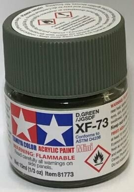 Tamiya 81773 Mini Acrylic XF-73 Dark Green 3