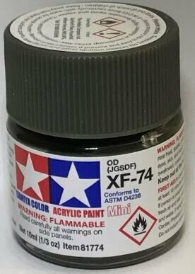 Tamiya 81774 Mini Acrylic XF-74 Olive Drab (JGSDF)