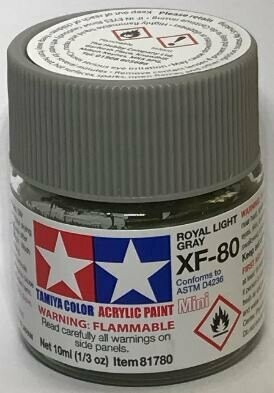 Tamiya 81780 Mini Acrylic XF-80 Royal Light Grey