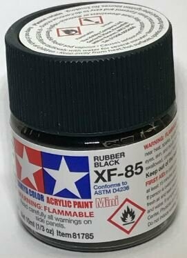 Tamiya 81785 Mini Acrylic XF-85 Rubber Black