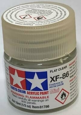 Tamiya 81786 Mini Acrylic XF-86 Flat Clear