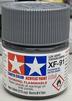 Tamiya 81791 Mini Acrylic XF-91 IJN Grey