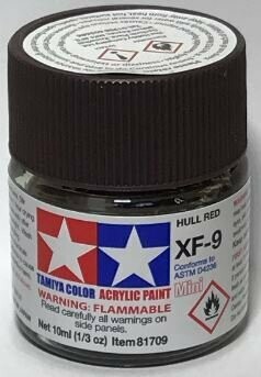 Tamiya 81709 Mini Acrylic XF-9 Hull Red