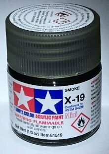 Tamiya 81519 Mini Acrylic X-19 Smoke