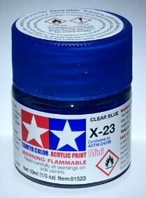 Tamiya 81523 Mini Acrylic X-23 Clear Blue
