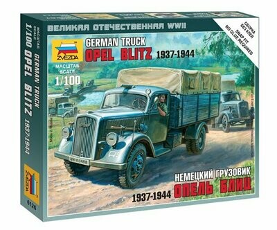 Zvezda 1/100 German Truck Opel 'Blitz' 1937-1944