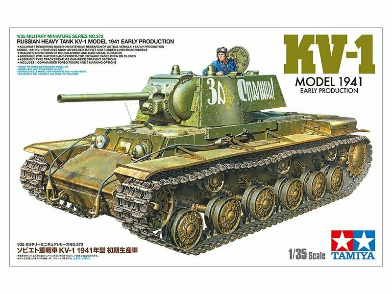 Tamiya 35372 1/35 Russian Heavy Tank KV-1 Early Production