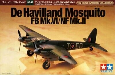 Tamiya 60747 1/72 DeHavillang Mosquito FB Mk.VI/NF Mk.II
