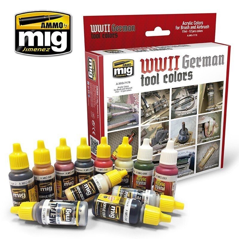 A.MIG-7179 WWII German Tool Colour Set