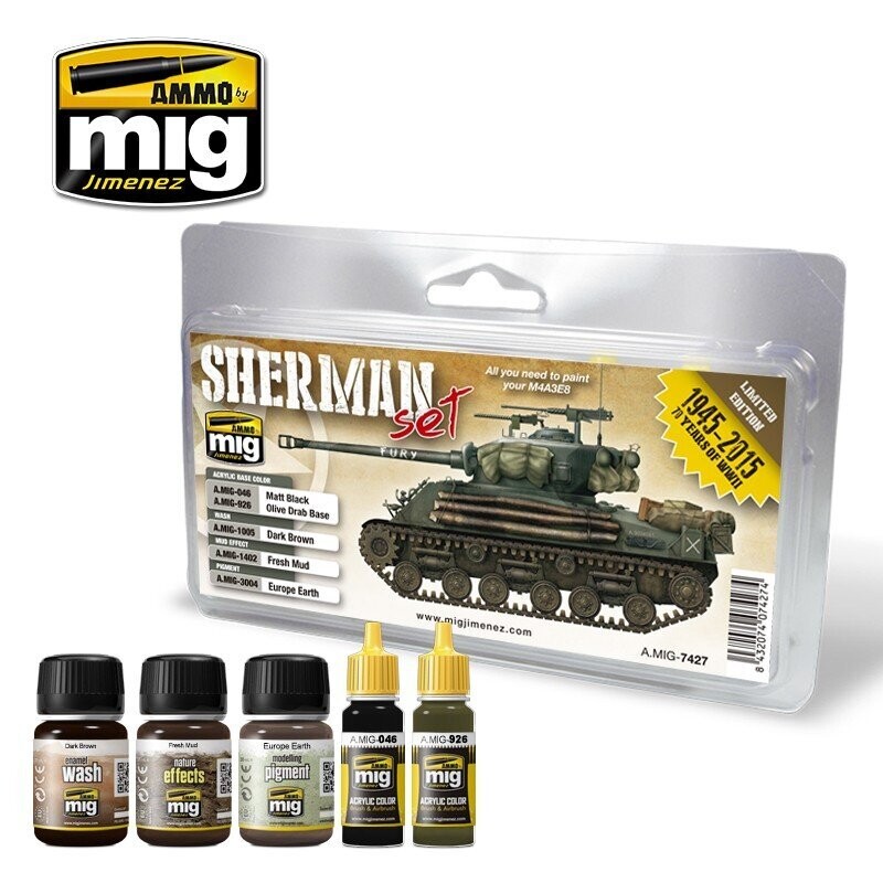 MIG Sherman 'Fury' Weathering Set