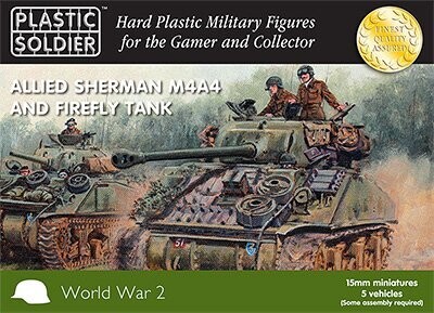 Plastic Soldier 1/100 Allied Sherman M4A4 and Firefly Tank