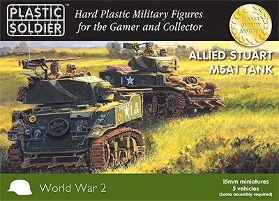Plastic Soldier 1/100 Allied Stuart M5A1 Tank