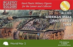 Plastic Soldier 1/72 Allied Sherman M4A4 and Firefly Tank