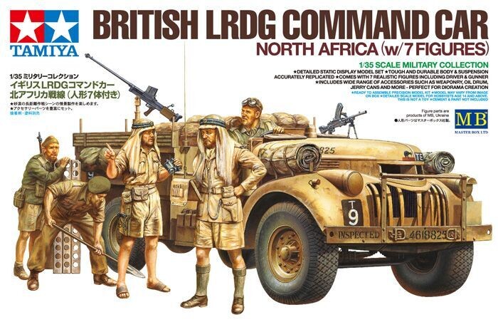 Tamiya 32407 1/35 British LRDG Command Car (with 7 figures)