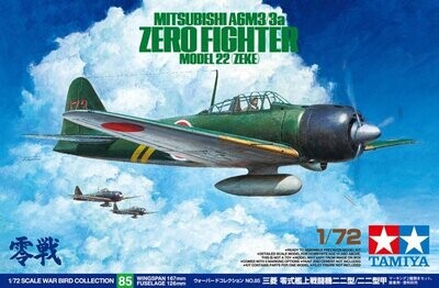 Tamiya 60785 1/72 Mitsubishi A6M3/3a Zero Fighter Model 22 (Zeke)