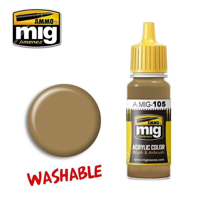 A.MIG-0105 Washable Acrylic - Dust (RAL 8000)
