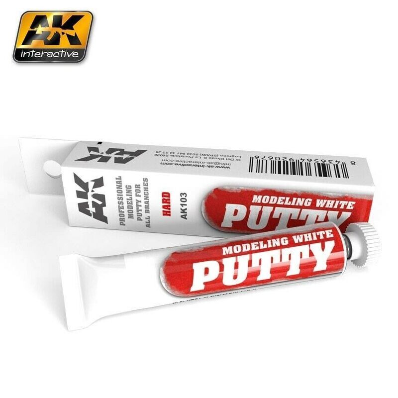 AK Interactive Modelling Putty (Hard) - White 20ml