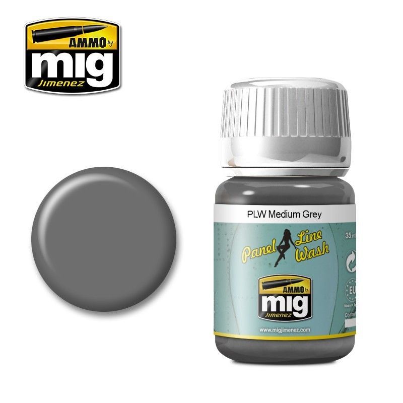 A.MIG-1601 - Panel Line Wash - Medium Grey