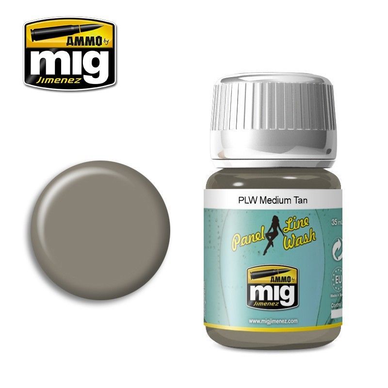 A.MIG-1606 - Panel Line Wash - Medium Tan