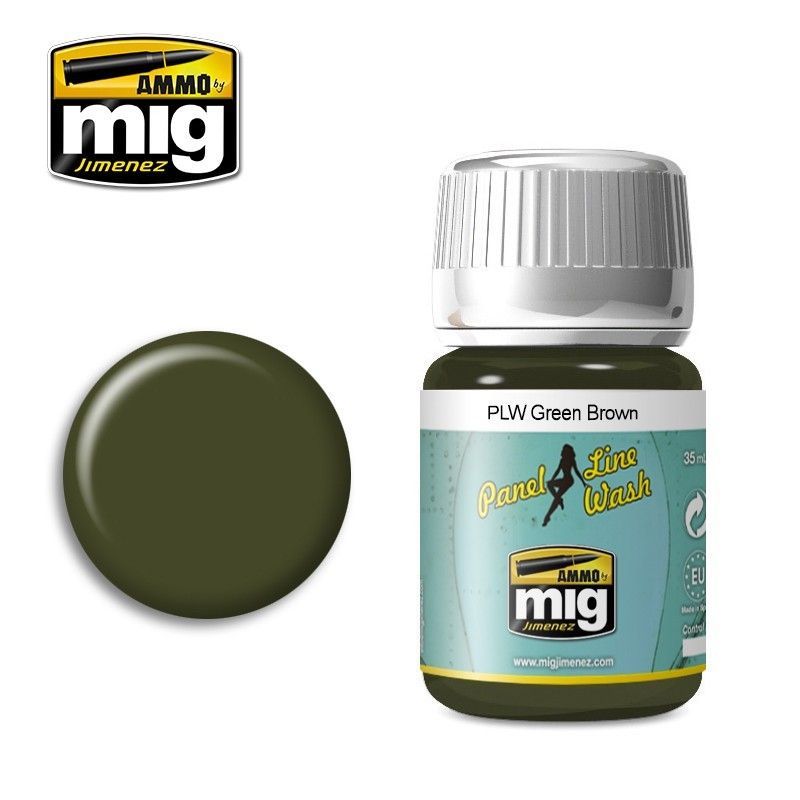 A.MIG-1612 - Panel Line Wash - Green Brown