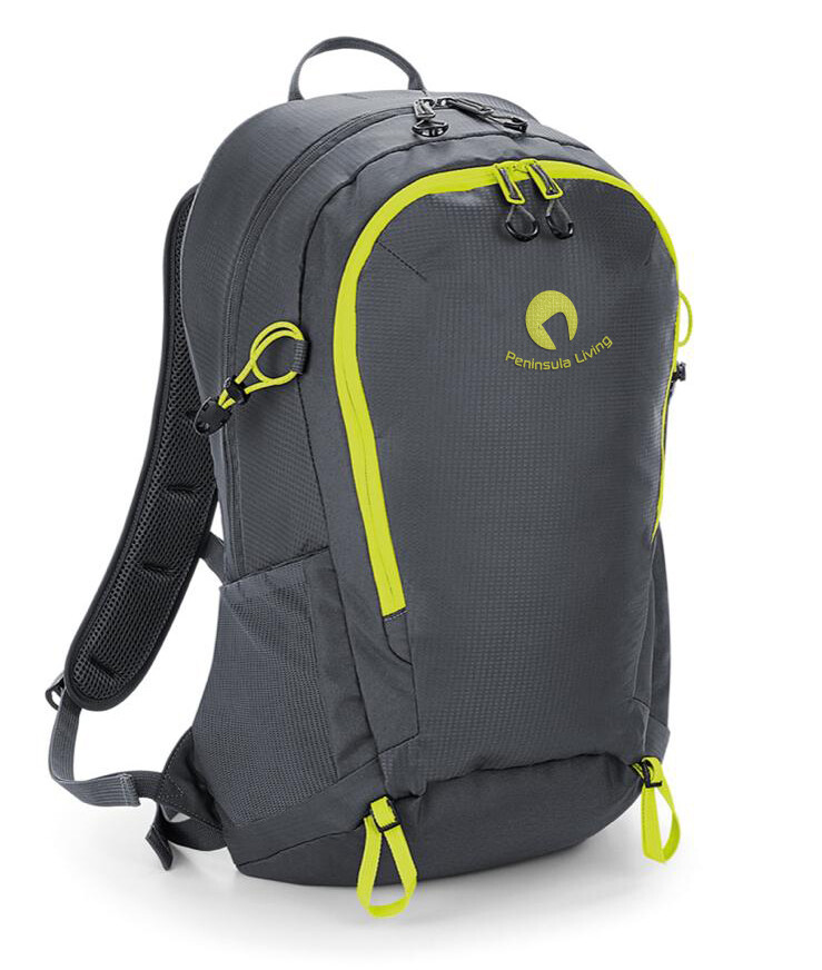 Peninsula Living Boulder Backpack 25 Litre, Colour: Grey/Yellow