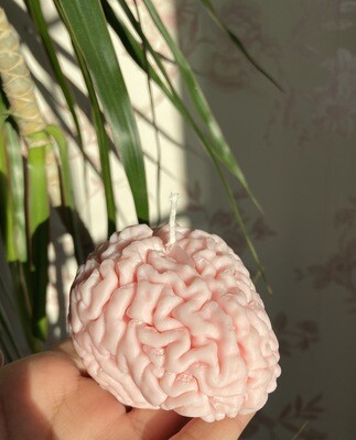 Pink Brain Soy Wax Candle
