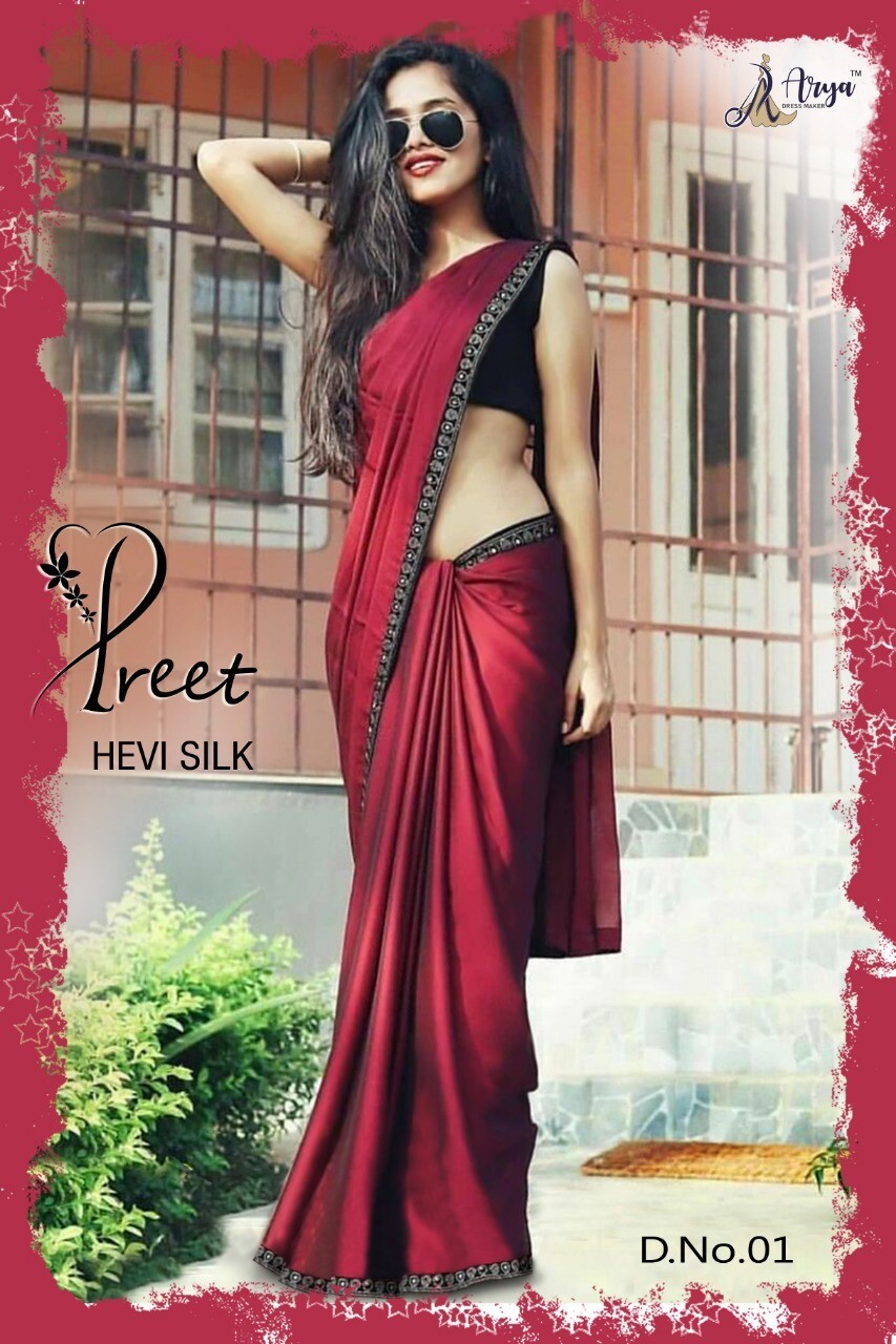 Preet heavy Silk Saree, MODEL NO.: D.NO.01