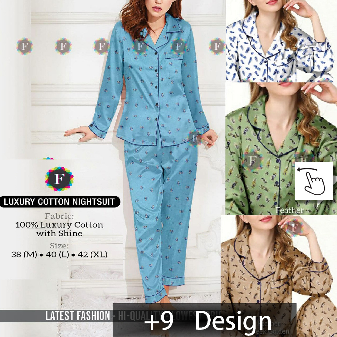 Printed Luxury Cotton Nightsuit