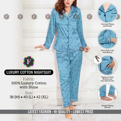 Printed Luxury Cotton Nightsuit