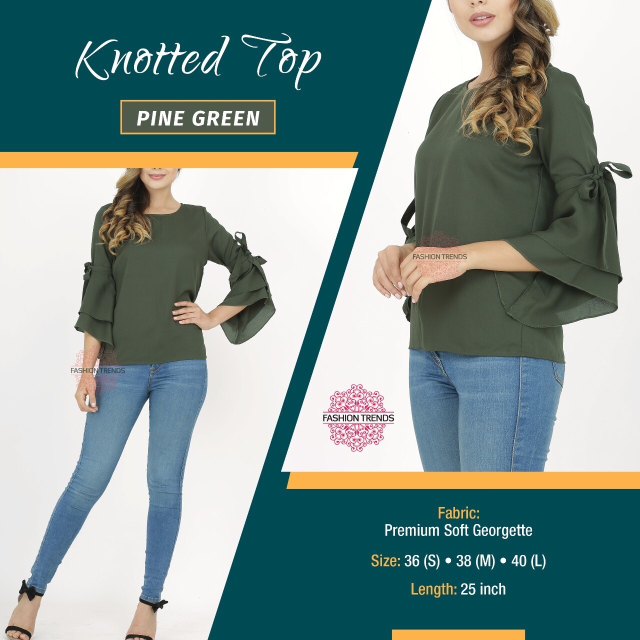 Soft Georgette Knotted Top for women