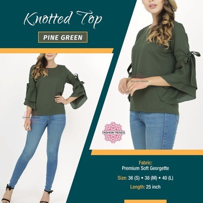 Soft Georgette  Knotted Top for women