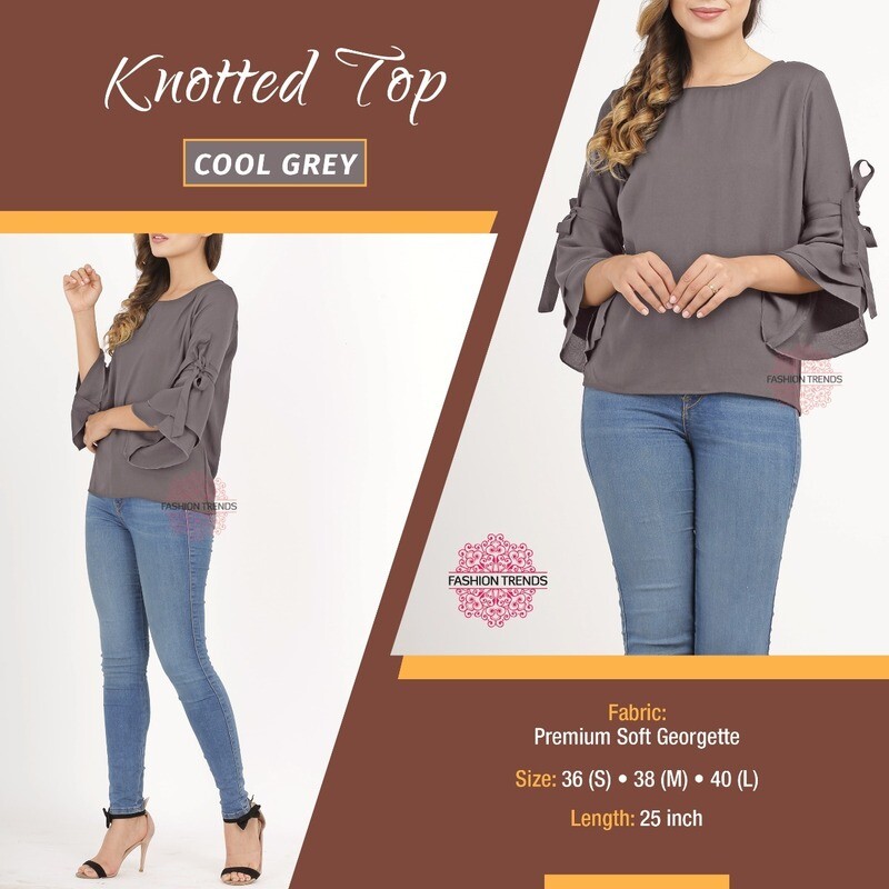 Soft Georgette  Knotted Top for women